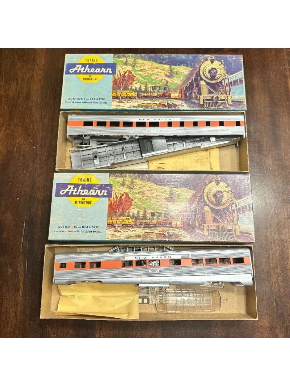 Athearn Trains In Miniature New Haven SL Diner & Vista Dome Car Kits